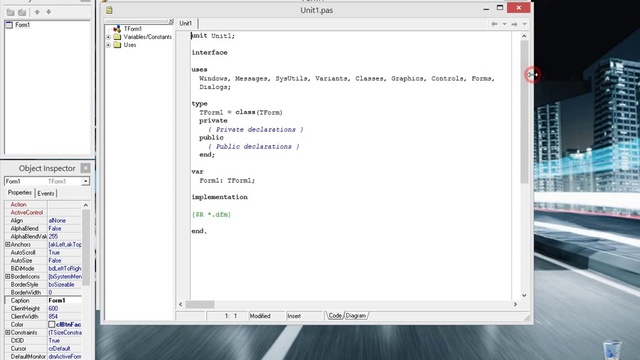 Delphi 7 [Урок #1] - Интерфейс Среды Разработки