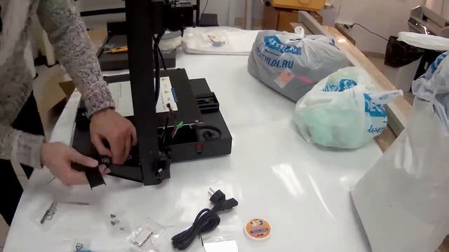 3D принтер Anycubic MEGA X распаковка, сборка и тест