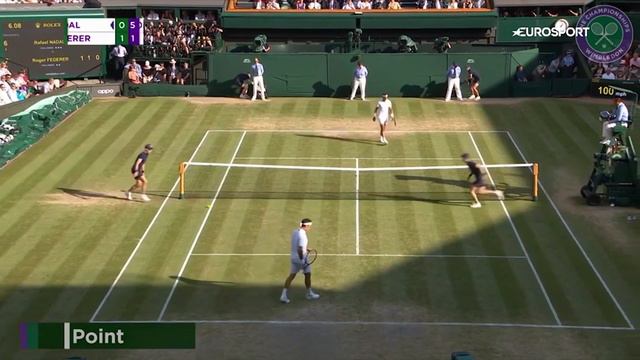 Уимблдон. Роджер Федерер - Рафаэль Надаль. Обзор мачтча смотреть онлайн