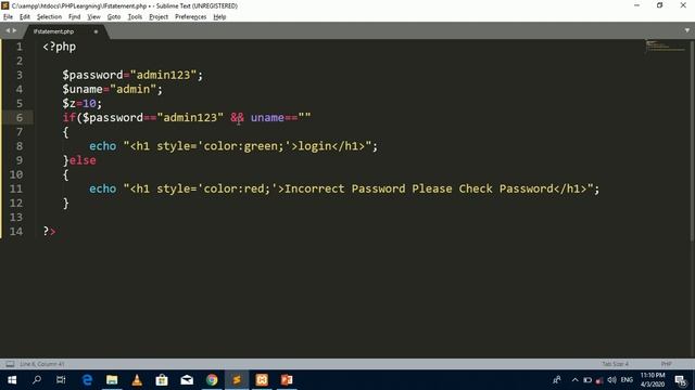 PHP Lecture No 11 (IF,IF ELSE, IF ELSE IE Statement) смотреть онлайн