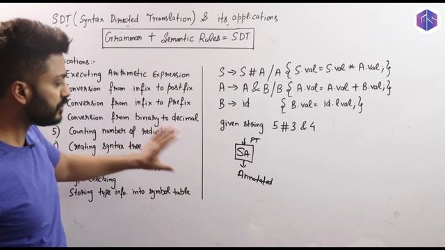 Lec-17: What is SDT(Syntax Directed Translation) & its Applications | Semantic Analysis смотреть онлайн