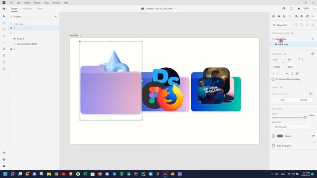 Animated Folder Icon In Adobe Xd смотреть онлайн