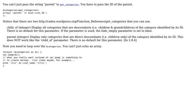 Wordpress: Get the children of the parent category (3 Solutions!!) смотреть онлайн