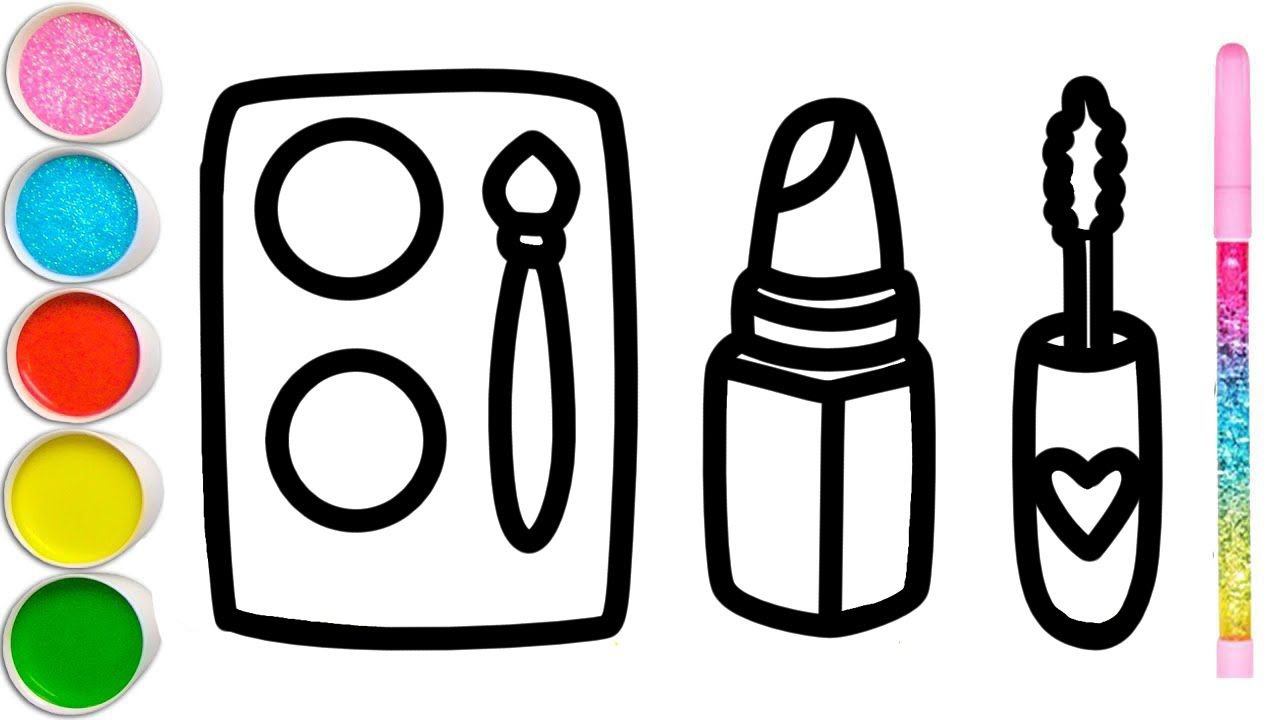 How to draw a set of cosmetics for children смотреть онлайн