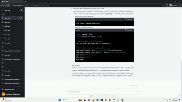 google python data example pizza party
