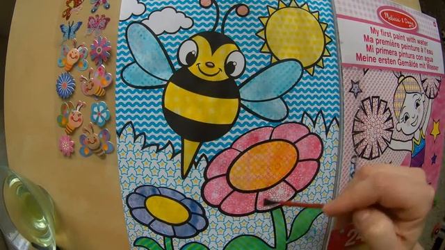 Раскраска Пчела. Раскраска водой.Paint with water Bee)) смотреть онлайн