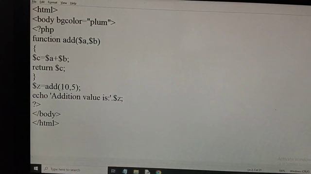 user defined function with argument and with return using php. смотреть онлайн
