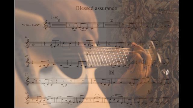 Blessed assurance - violin & guitar instrumental - EASY смотреть онлайн