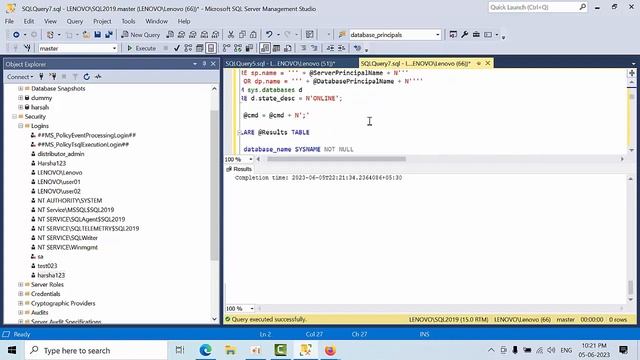 [SQL Server] How To Drop A Login and It Users In all Databases смотреть онлайн