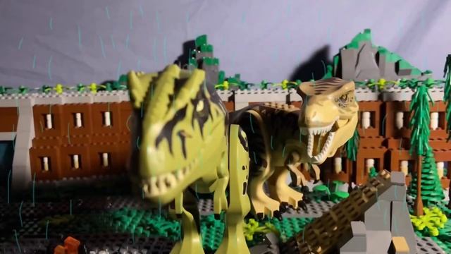 Lego Jurassic Dinosaur Showdown!!! смотреть онлайн