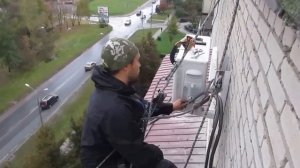 Монтаж наружного блока кондиционера