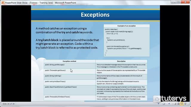 How to use exceptions in Java? смотреть онлайн