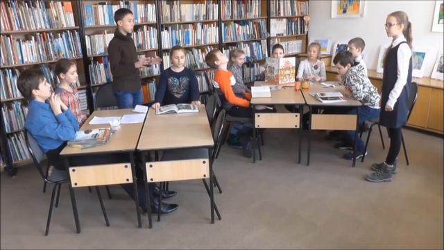 Страна читающая. Дети из ПКДБ читают классику в библиотеке: И. А. Крылов