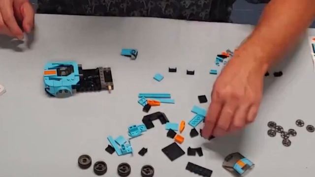 LEGO FORD GT HERITAGE EDITION (76905) TIME LAPSE BUILD смотреть онлайн
