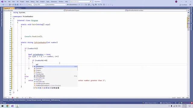 3) C# Algorithms (Prime Number) смотреть онлайн