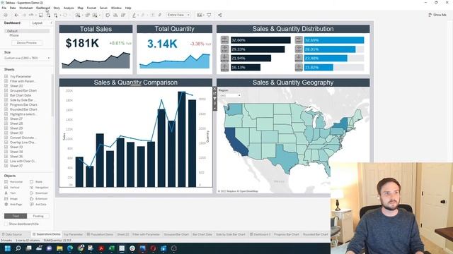 How to Use a Visualization as a Filter in Tableau смотреть онлайн