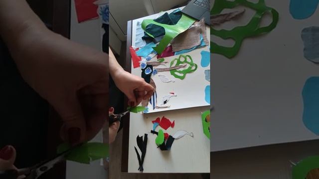 відео урок 1 клас ЯДС тема "Аплікація з тканини "Бузьки прилетіли" смотреть онлайн