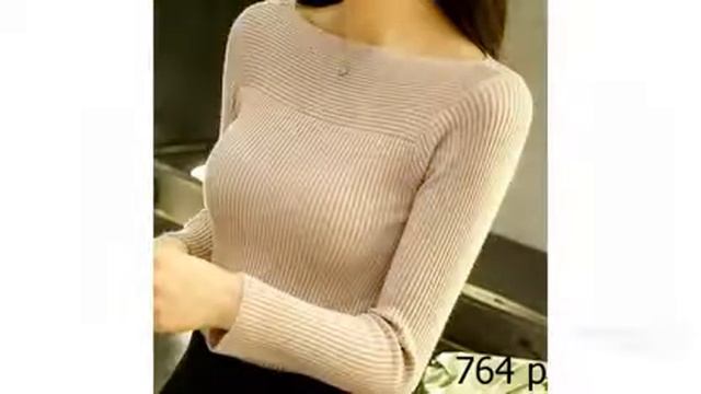 Одежда от бренда AliExpress - Модный вязаный свитер смотреть онлайн