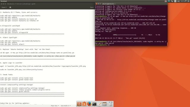 Macbuntu 17.04 : Make Ubuntu Look Like Mac OS X