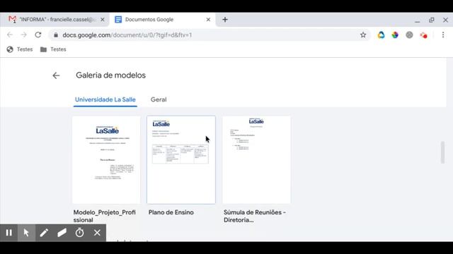Docs - Como criar o documento e Modelos de documentos смотреть онлайн