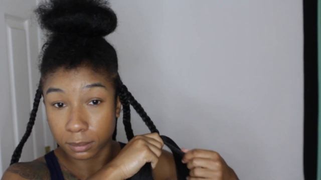 How To | Medium/Jumbo Knotless Box Braids - Poetic Justice Braids смотреть онлайн