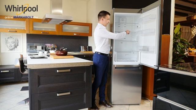 Fagyásmentes frissesség, mindig - Whirlpool BSNF8122OX alul fagyasztós hűtőszekrény bemutató videó смотреть онлайн
