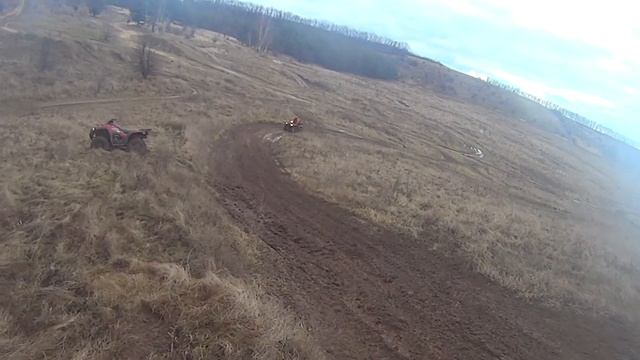 Suzuki Kingquad 750 test on motocross road смотреть онлайн