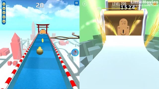 Sky Rolling Balls | Coin Rush - All Level Gameplay Android,iOS - NEW APK BIG UPDATE смотреть онлайн