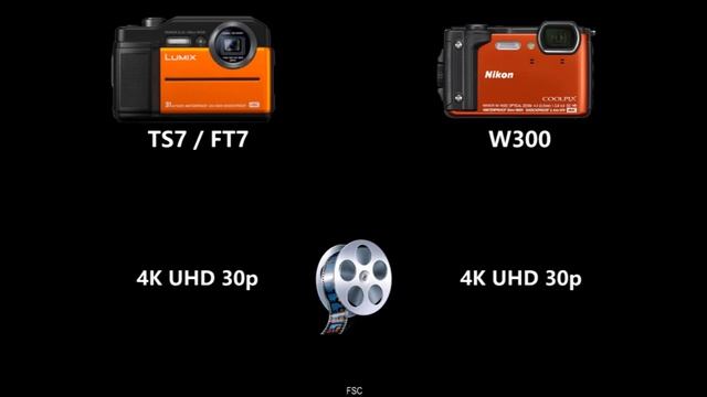 Panasonic LUMIX DC-TS7 / DC-FT7 vs Nikon W300 смотреть онлайн