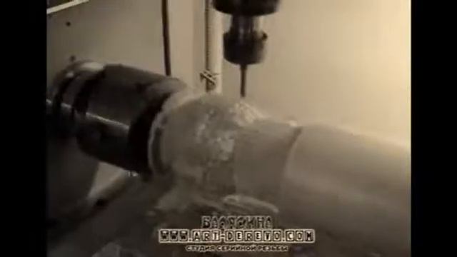 Фрезерование балясины на 4-х координатном ЧПУ станке смотреть онлайн