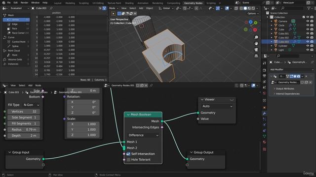 61 - Mesh Boolean Node смотреть онлайн