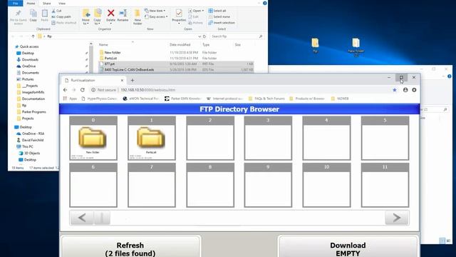 Parker PAC - Codesys - FTP Client with Browsing and Downloading смотреть онлайн