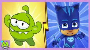 Ам Ням Паркур vs Герои в Масках.Кто Лучший Гонщик по Крышам.Забег Мультгероев.Какая Игра Круче