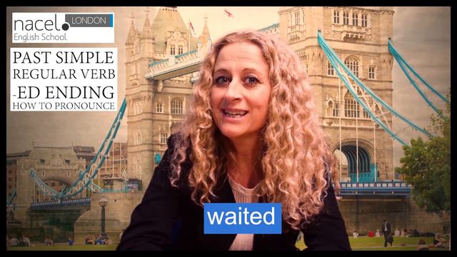 Past Simple Regular Verbs 'ED' Pronunciation - NacelESL English Bite смотреть онлайн