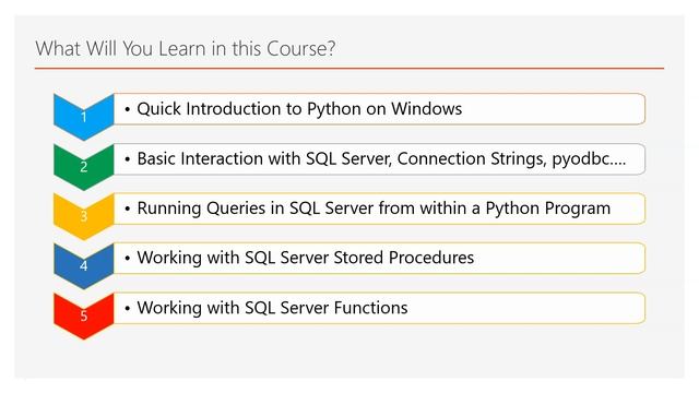Working with Python on Windows and SQL Server Databases (Online Course Preview) смотреть онлайн
