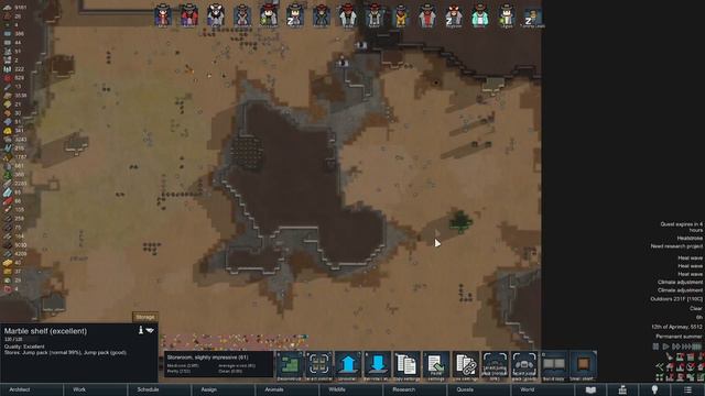 [64] Heat Wave Challenge - Classroom - RimWorld 1.4 - 3 Heat Waves! - Desert Biome - Take 2 смотреть онлайн