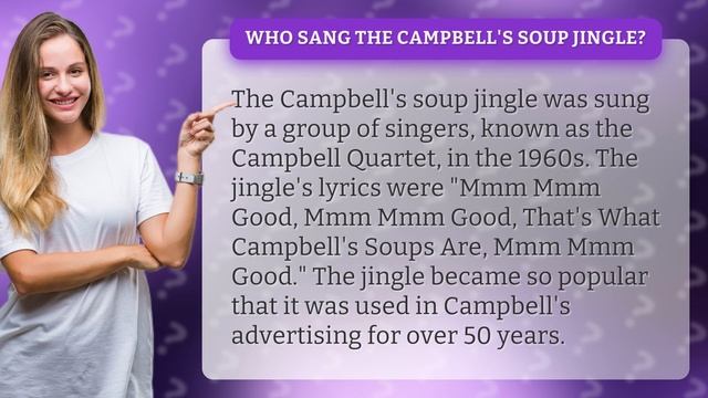 Who Sang The Campbell's Soup Jingle?