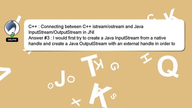 C++ : Connecting between C++ istream/ostream and Java InputStream/OutputStream in JNI смотреть онлайн