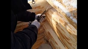 3. Как срубить сруб в русскую чашу. Причерчиваем чаши и паз