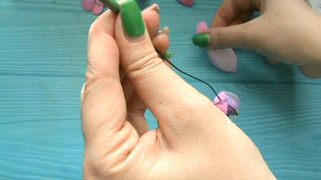 Веточка магнолии из фоамирана / Sprig of magnolia from foamiran смотреть онлайн