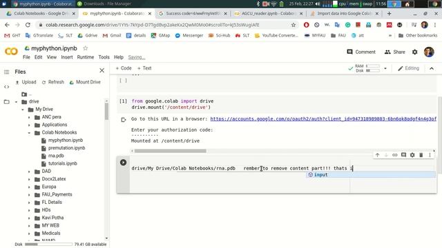 GOOGLE COLAB : HOW TO IMPORT AND READ A GOOGLE DRIVE FILE : PYTHON | ADD GDRIVE TO GOOGLE COLAB смотреть онлайн