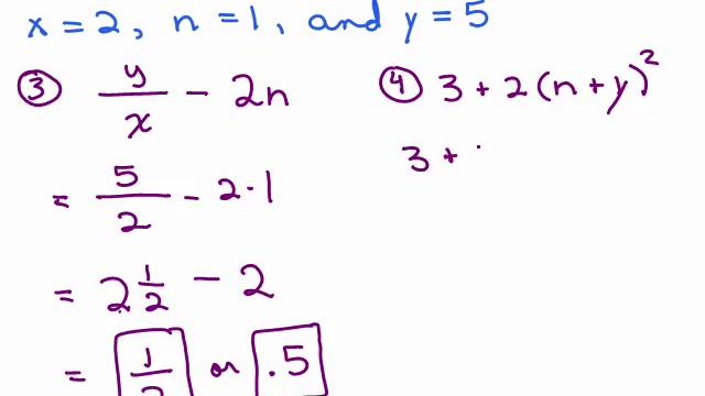 Evaluating Algebraic Expressions 1 смотреть онлайн