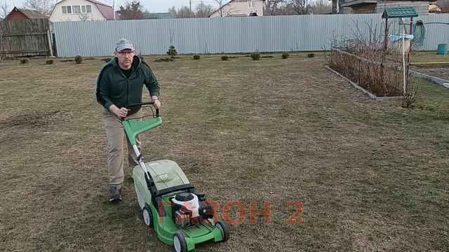 Скарификатор и работа с ним. Весенний уход за газоном.