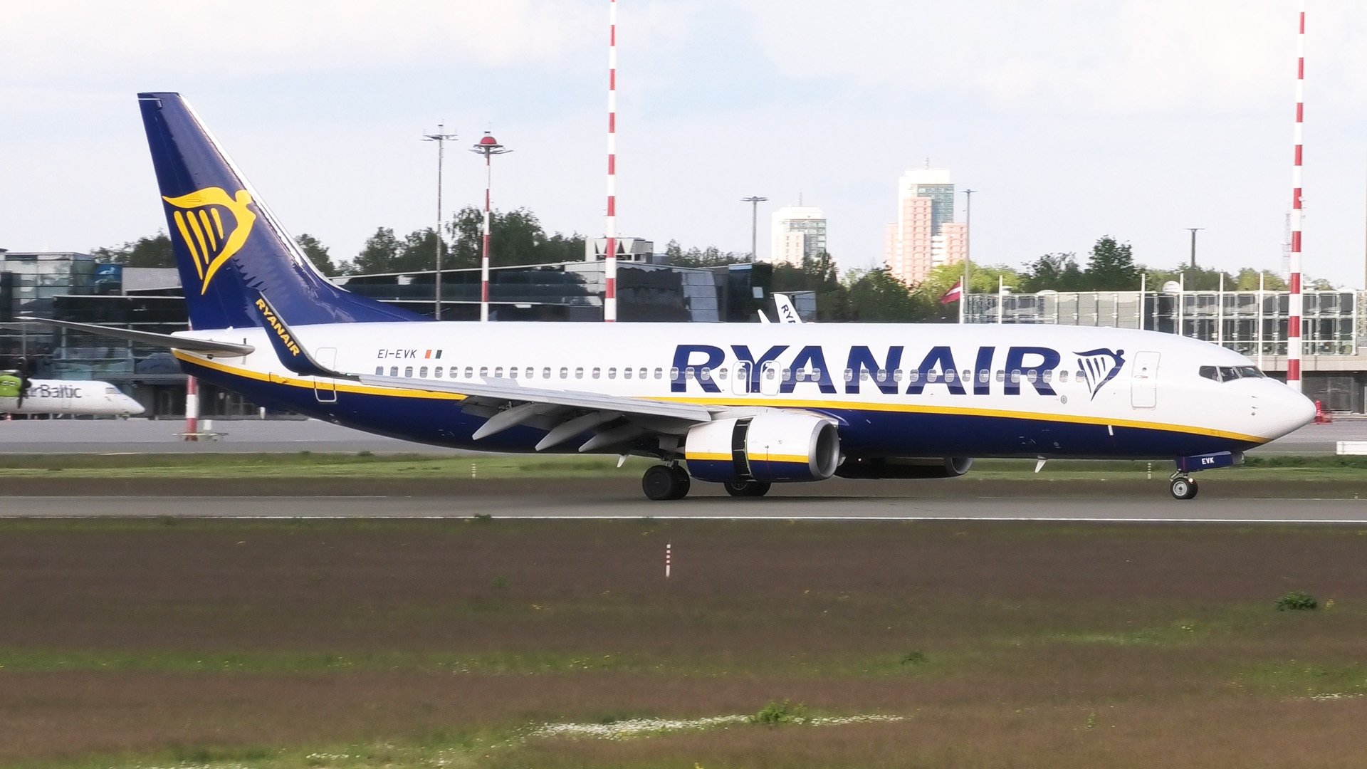 Посадка самолёта Ryanair