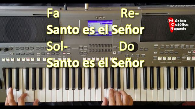 Santo es el Señor 12 pista letra y acordes en Fa смотреть онлайн