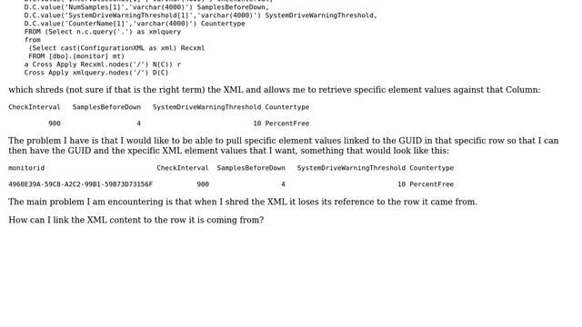 Databases: Help with SQL Server and XML columns смотреть онлайн