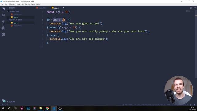 Javascript If Else Statements _ Javascript Tutorial For Beginners | developedbyed смотреть онлайн