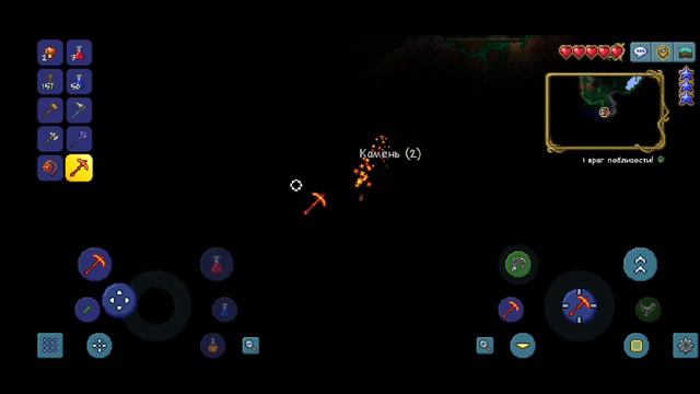 Terraria на телефоне | ПРОХОЖДЕНИЕ | ПОХОД ПО ШАХТАМ #3 смотреть онлайн