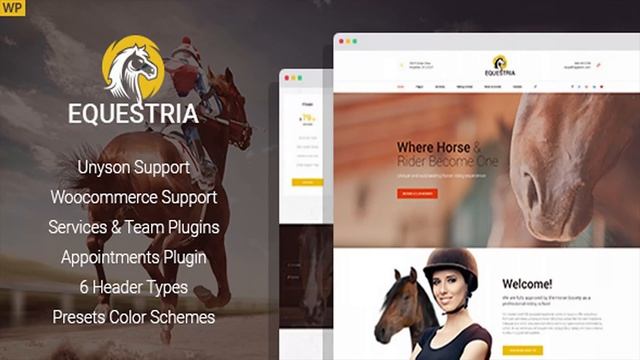 Equestria - Horse Club WordPress Theme | Themeforest Website Templates and Themes смотреть онлайн