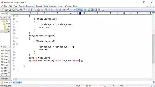 How to convert Days into Year month week in java | Simple java program | Java Interview Question смотреть онлайн